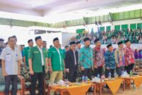 Foto : Nidya Listiyono selaku Ketua Komisi II DPRD Kaltim mewakili Ketua DPRD Kaltim hadiri kegiatan Jaga Keutuhan NKRI gagasan GP Ansor Kaltim di Kampus Melati Samarinda (dok.dprd Kaltim )