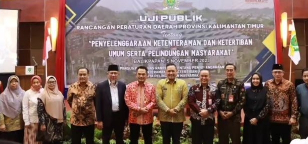 Foto : Acara Uji Publik Ranperda Trantibum Linmas belum lama ini (dok.dprd Kaltim)