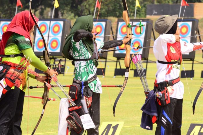 Foto : Sesi Latihan Atlet Panahan Kaltim 