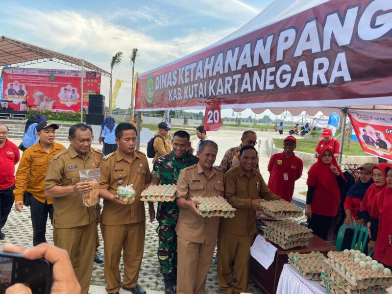 Foto: Suasana Gerakan Pangan Murah (GPM) Kukar.