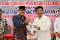 Foto: Sekda Kabupaten Kukar, Sunggono terima kunjungan studi komparatif Pemkab Belitung.