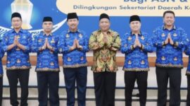 Foto: Sekda Kabupaten Kukar, Sunggono, Halal Bi Halal bersama ASN dan Non ASN.