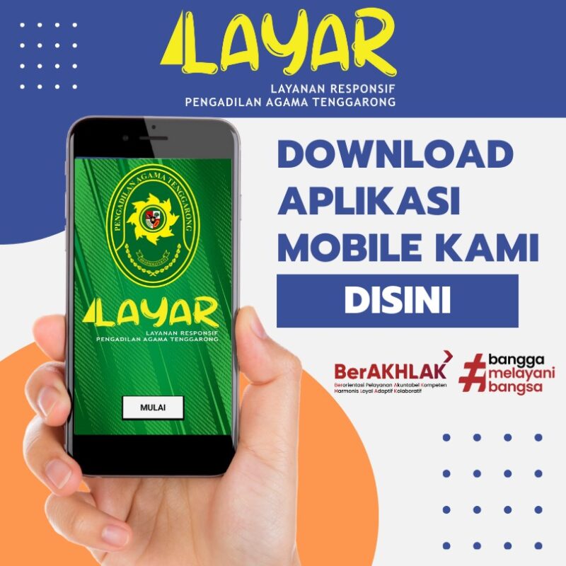 Foto : Aplikasi 'Si Layar' PA Tenggarong.