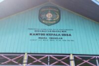 Foto: Kantor Desa Muara Enggelam, Kutai Kartanegara.