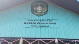 Foto: Kantor Desa Muara Enggelam, Kutai Kartanegara.