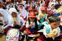 Foto : Upaya pencegahan stunting di Kutai Kartanegara, Dinas Ketahanan Pangan (Disketapang Kukar) telah memperkenalkan program Gerakan Gemar Minum Susu atau Gerimis.